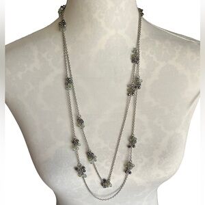 Coldwater Creek Multi-Strand Beaded Cluster Necklace – NWT